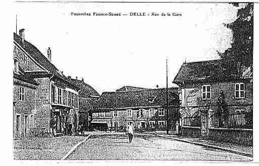 Ville de DELLE Carte postale ancienne